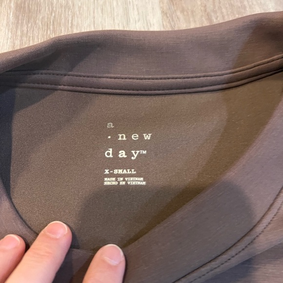 A New Day Sandwash Pullover Sweatshirt, XS - Picture 5 of 11